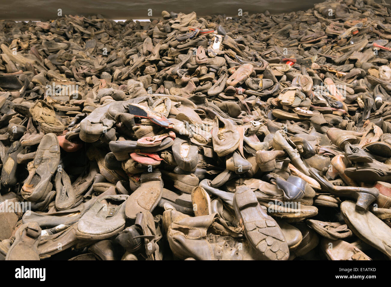 L'Europa, la Polonia, la Slesia, Oswiecim, Auschwitz-Birkenau nazista tedesco campo di concentramento e sterminio Camp, museo, Unesco Foto Stock