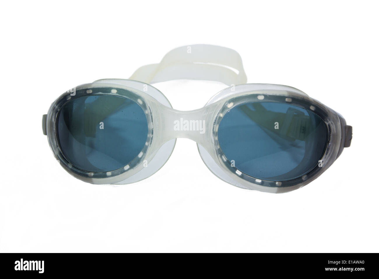 Gli occhiali di protezione isolato su bianco Foto Stock