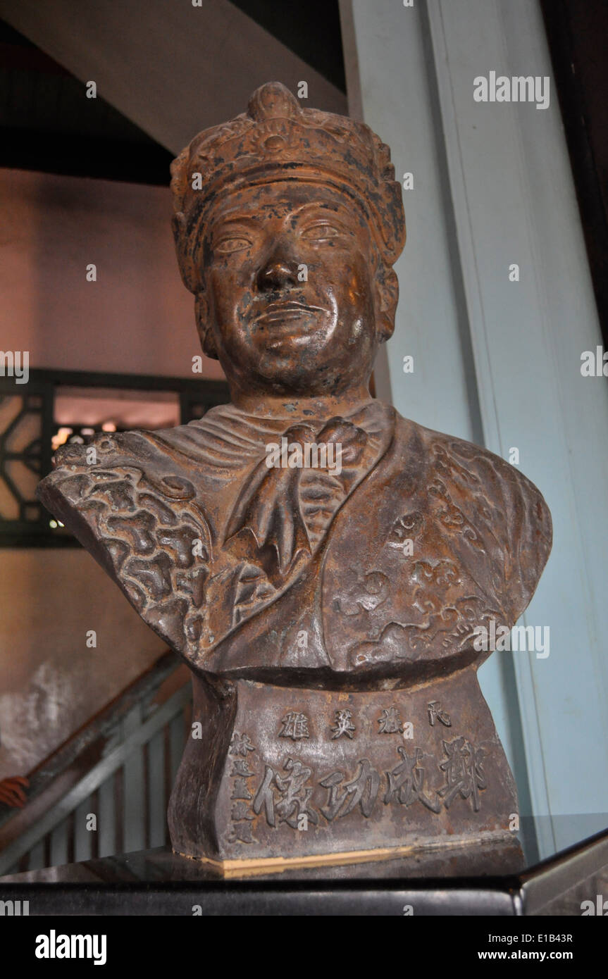 Statua di Koxinga, Fort Provintia,Tainan,Taiwan Foto Stock