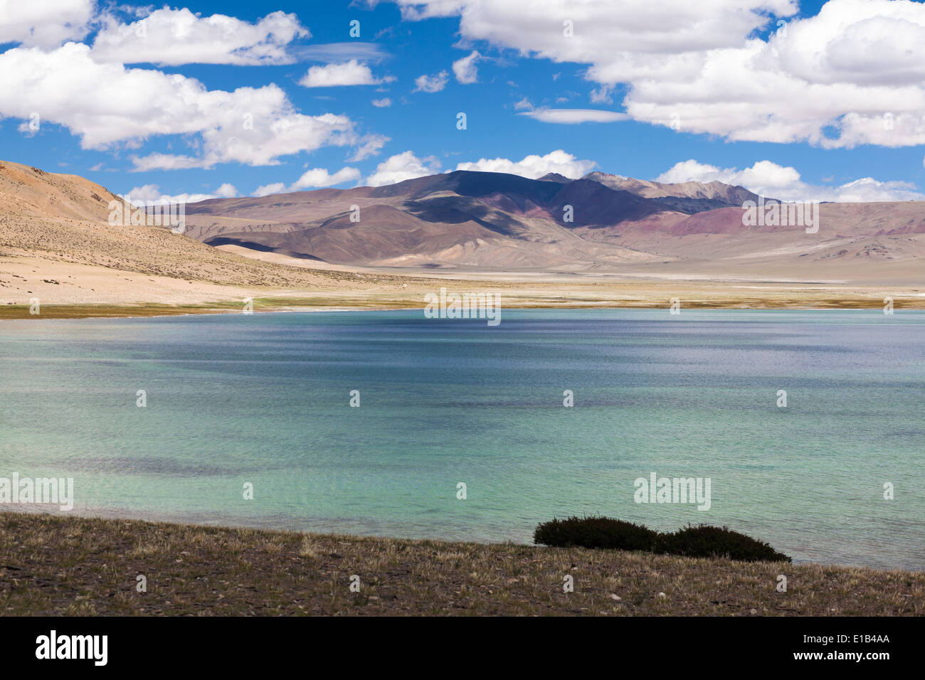 Paesaggio della regione di Salt Lake Tso Kar, Rupshu, Changtang, Ladakh, Jammu e Kashmir India Foto Stock