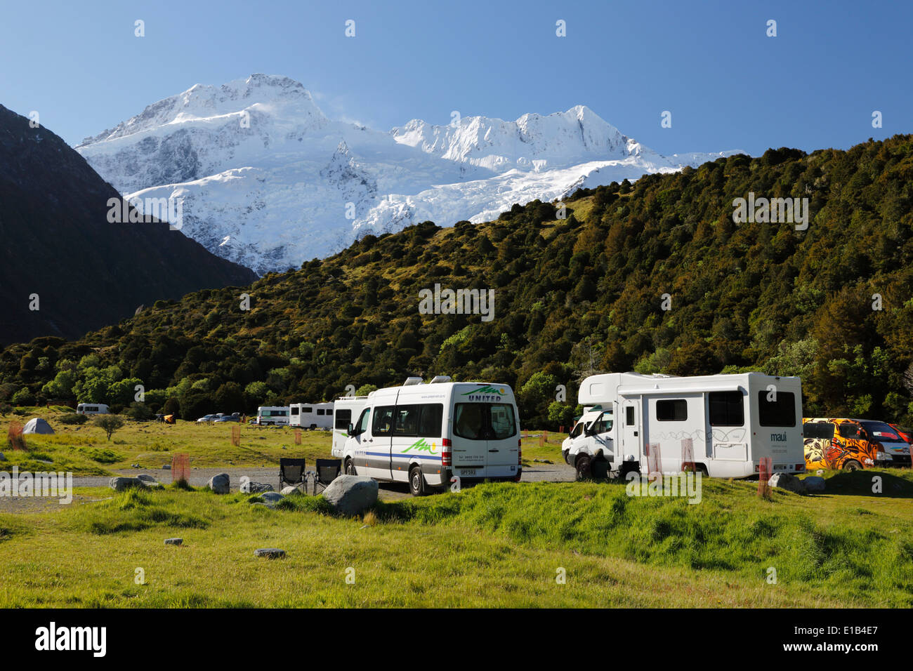 White Horse Hill campeggio Foto Stock