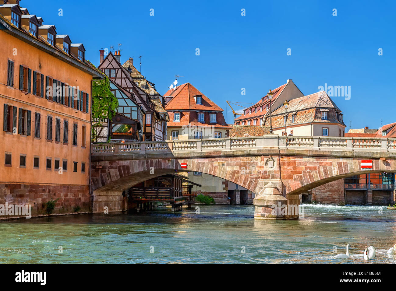 Strasburgo. Distretto di 'Little France' Frantsiya.Evropa. Foto Stock