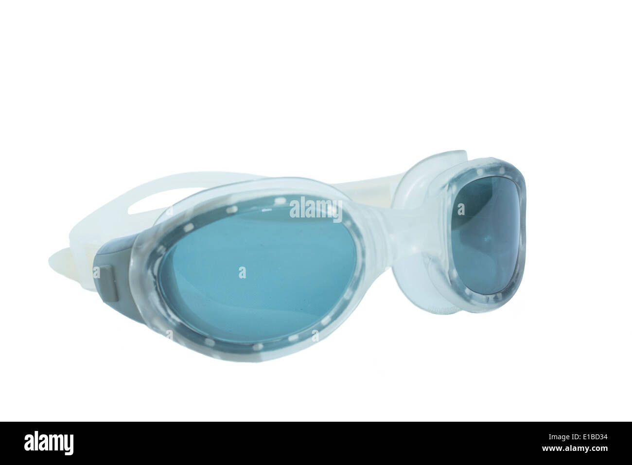 Gli occhiali di protezione isolato su bianco Foto Stock