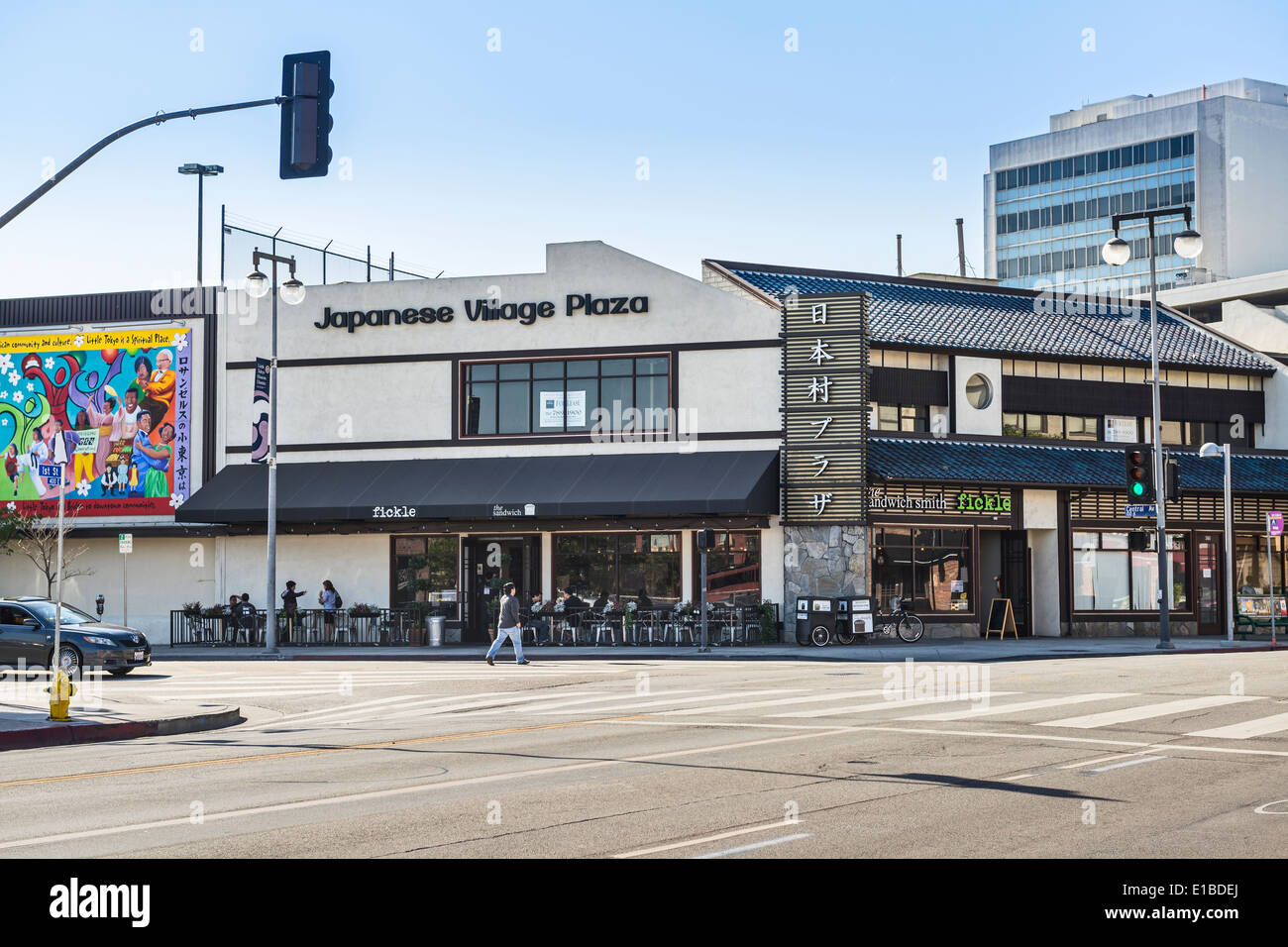 Little Tokyo si trova nel centro cittadino di Los Angeles. Foto Stock