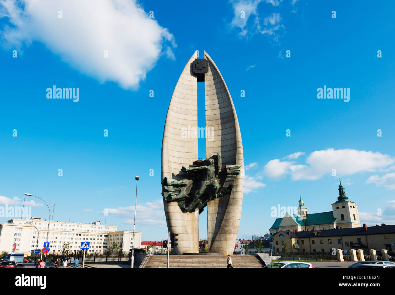 L'Europa, Polonia, Rzeszow, monumento comunista Foto Stock