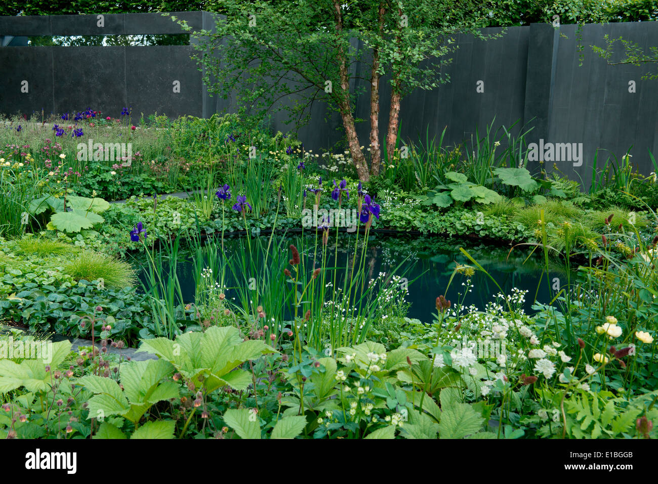 Terra di nessuno: soldati ABF " Giardino di beneficenza al Chelsea Flower Show 2014 Londra, Regno Unito Foto Stock