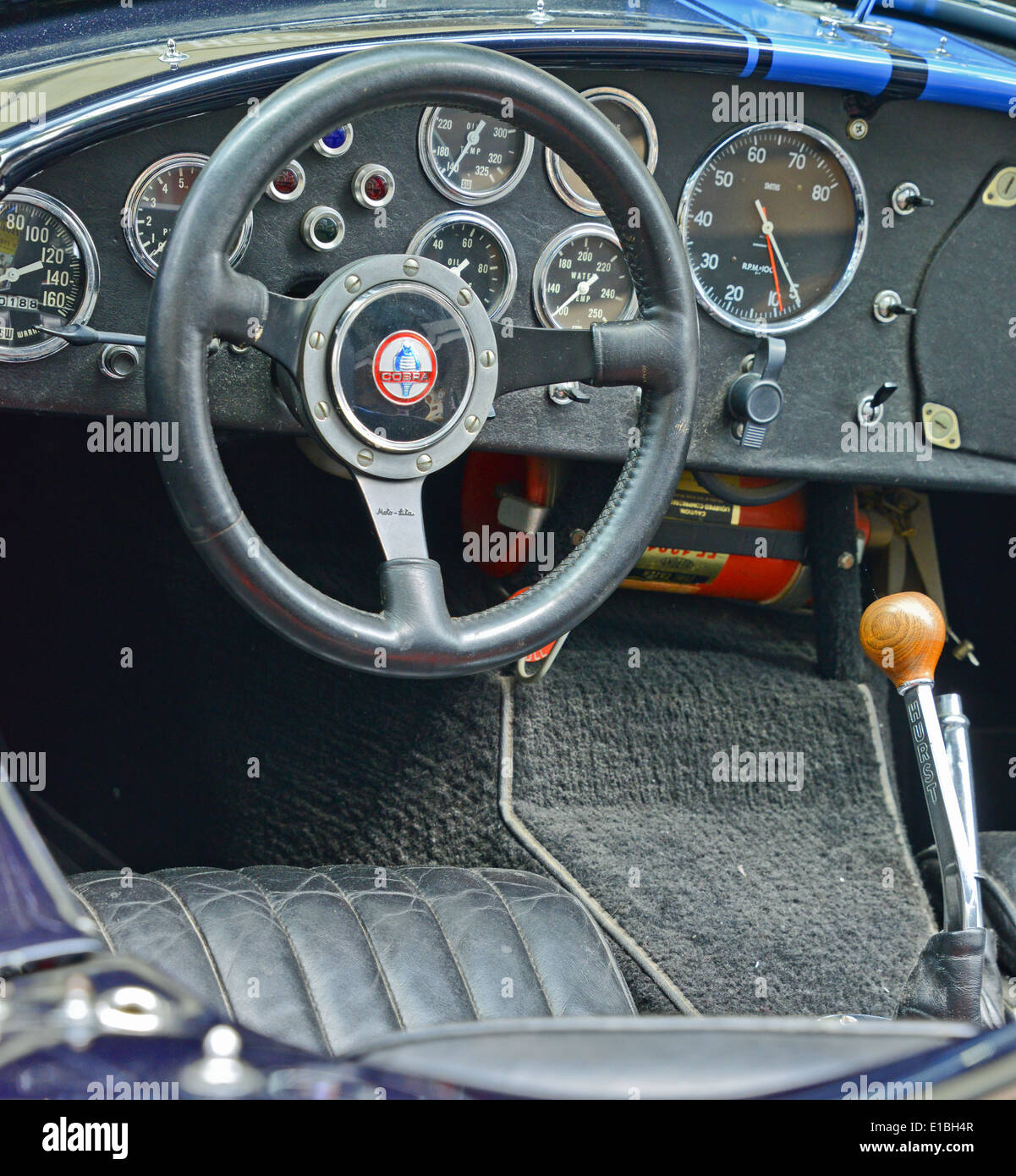 Interno di AC Cobra vettura americana Foto Stock