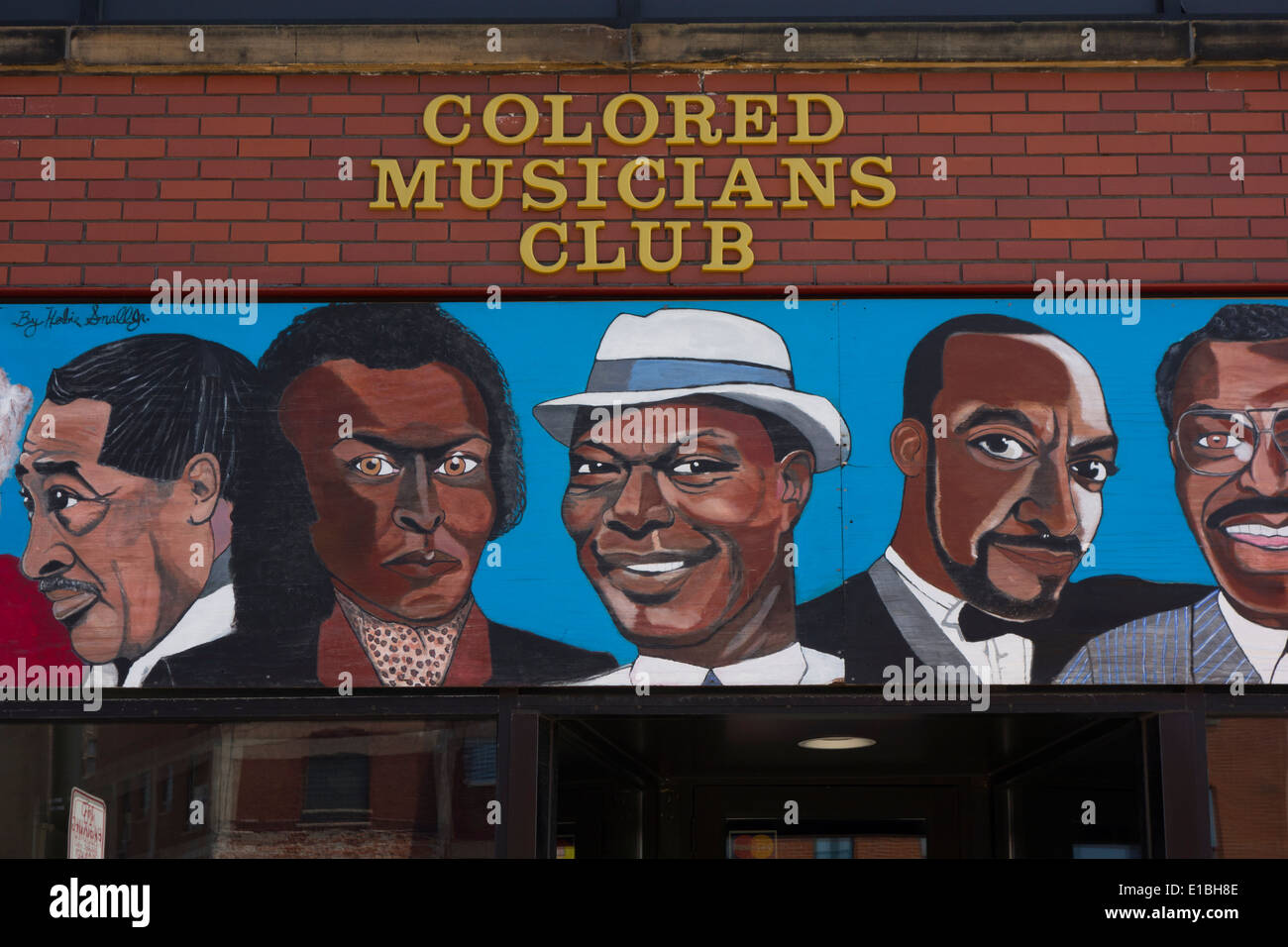Musicisti colorati club in Buffalo New York Foto Stock