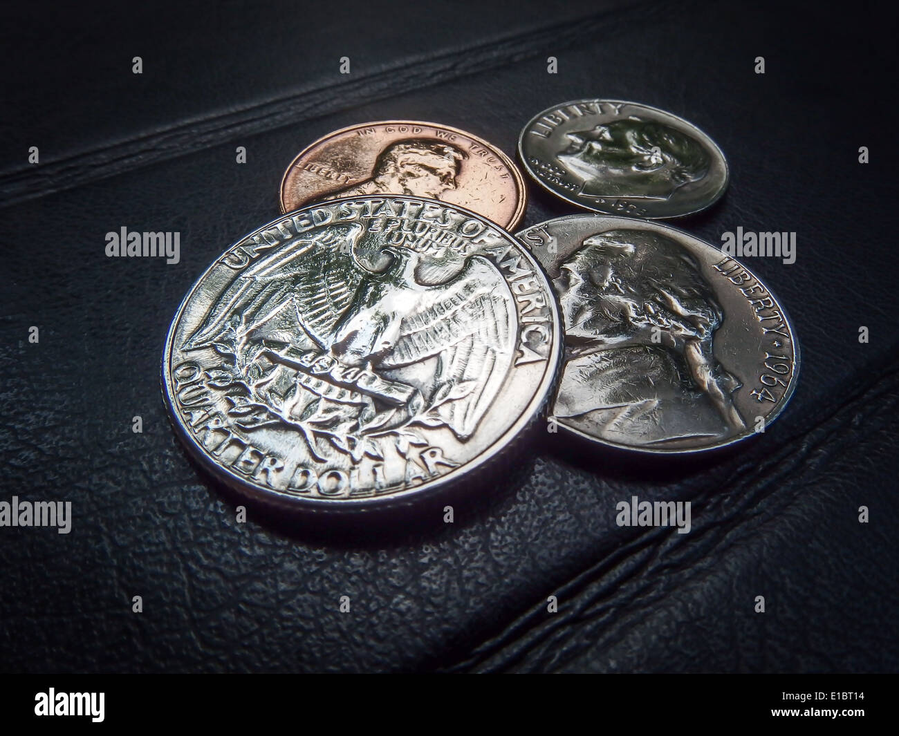 Noi raccolta di monete Foto Stock