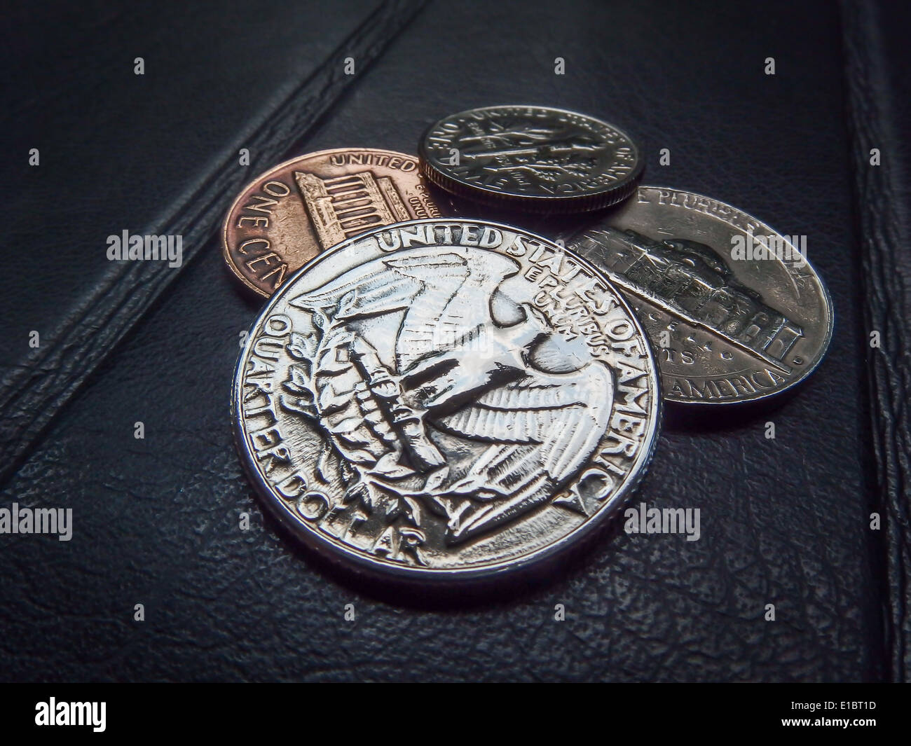 Noi raccolta di monete Foto Stock