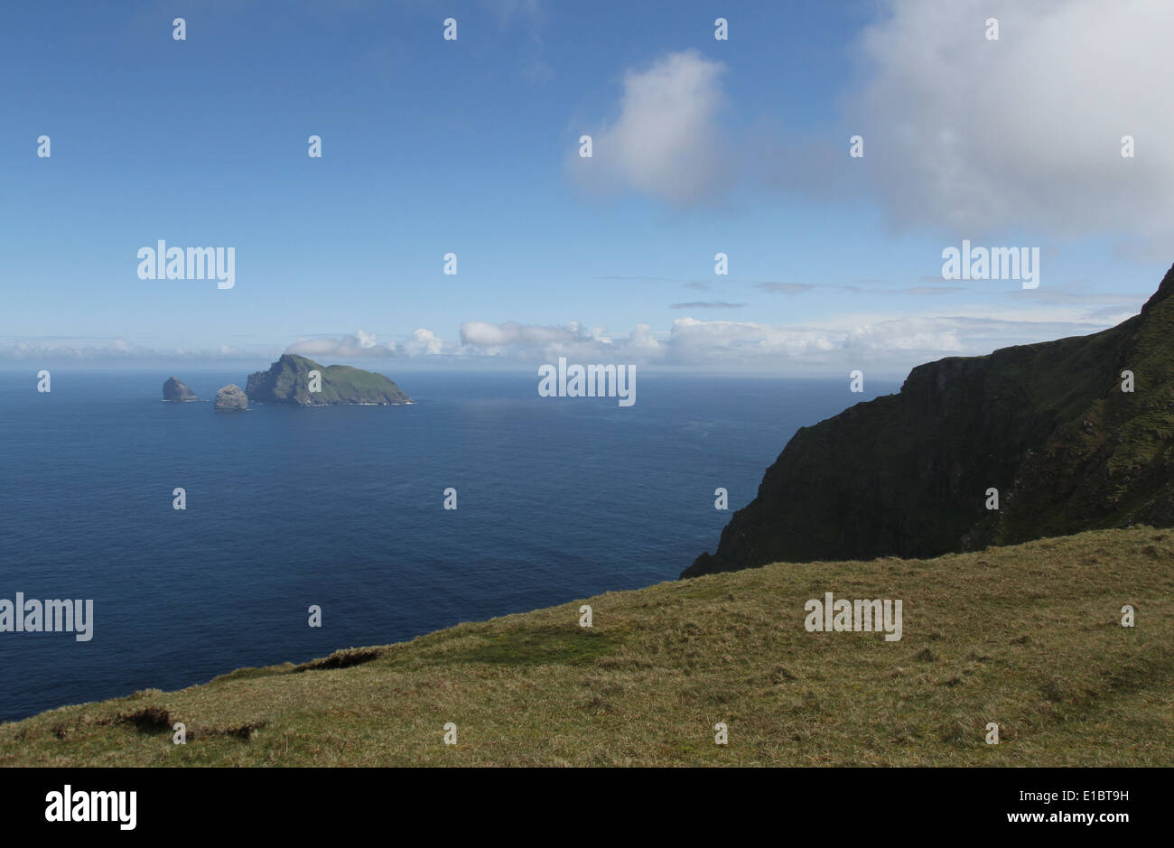 Isola di boreray visto da hirta st Kilda Scozia maggio 2014 Foto Stock