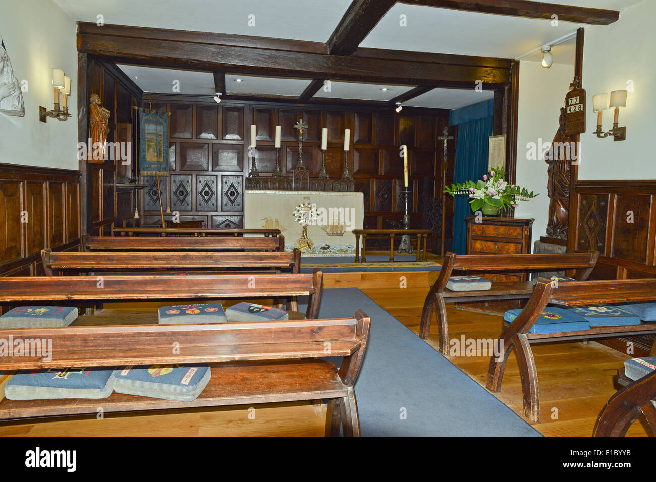 La cappella di St Mary Buckler di difficile Hampshire REGNO UNITO Foto Stock