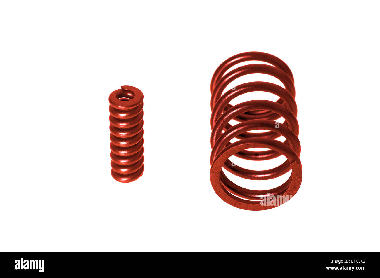 Molle colorate su sfondo bianco Foto Stock