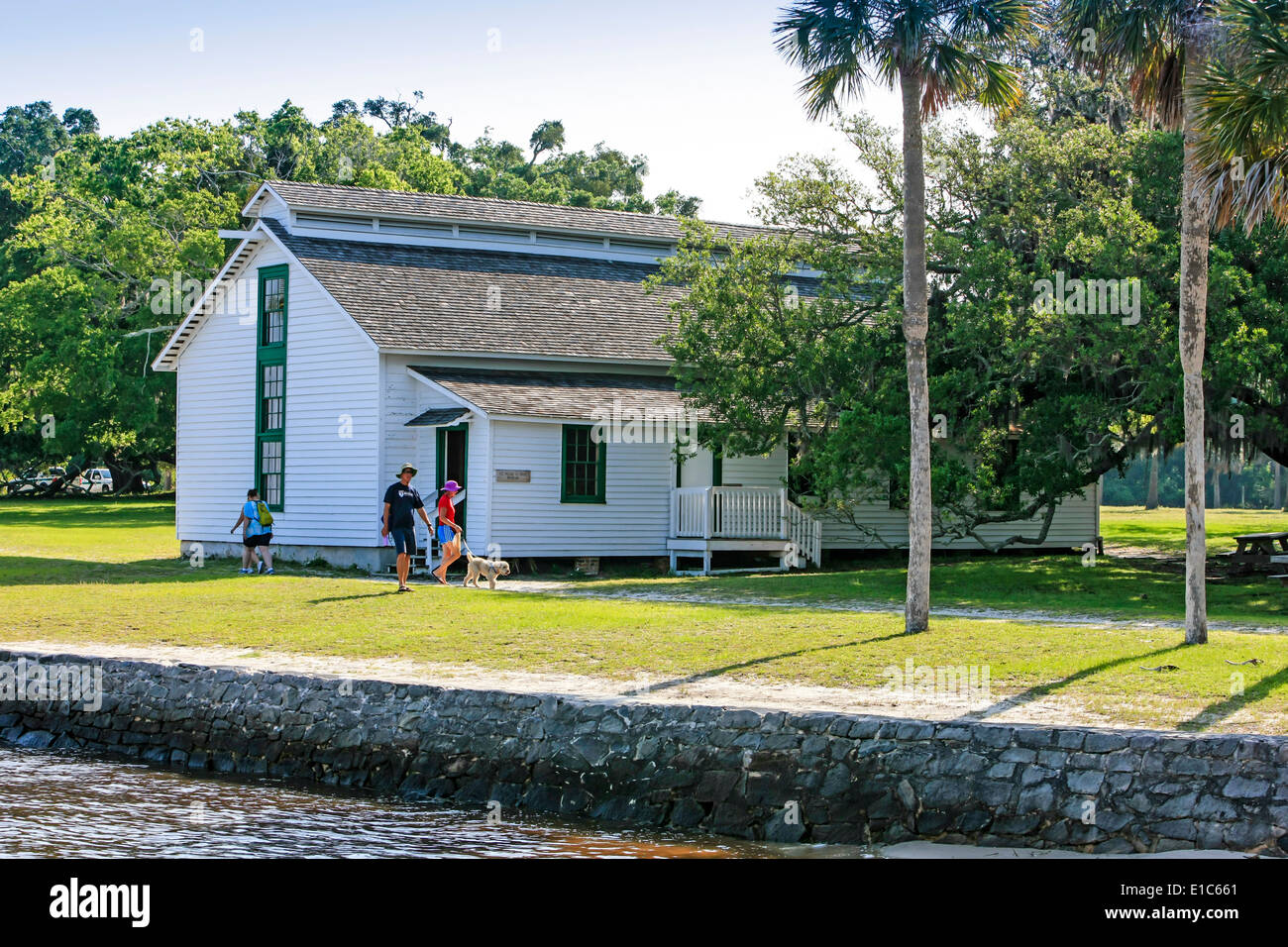 La vecchia casa di ghiaccio su Cumberland Island Plantation in Georgia Foto Stock