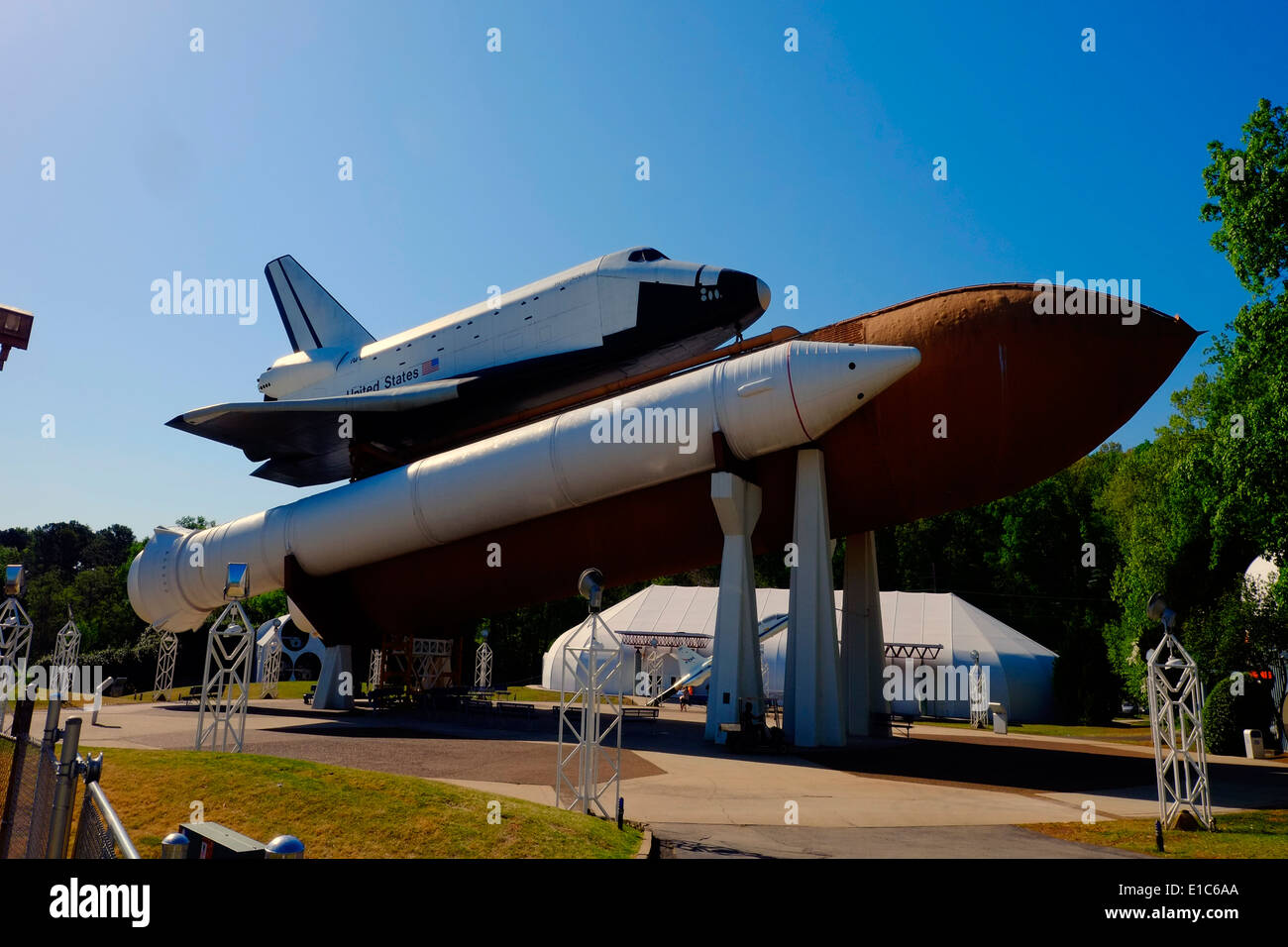 Pathfinder navetta orbitare noi lo spazio e il centro di razzo Huntsville Alabama AL NASA Foto Stock