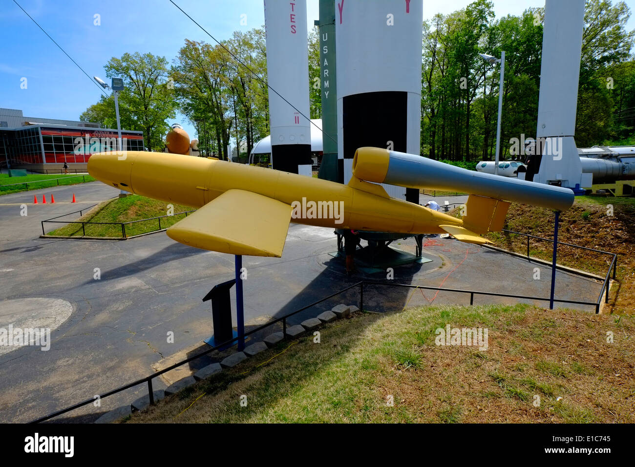 Il tedesco V-1 noi lo spazio e il centro di razzo Huntsville Alabama AL NASA Foto Stock