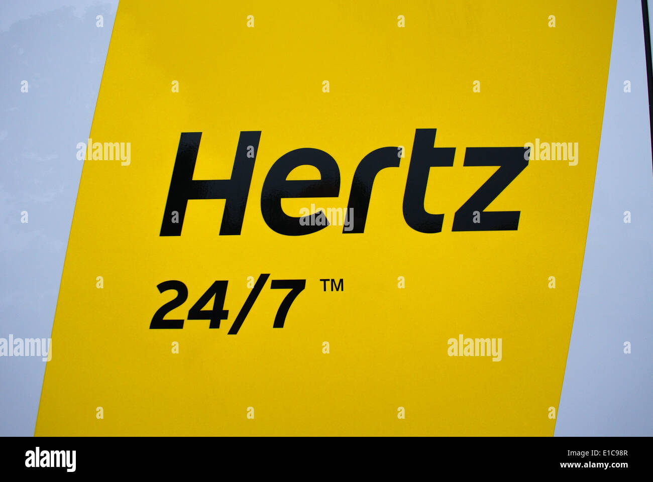 Herts van segno di noleggio Foto Stock