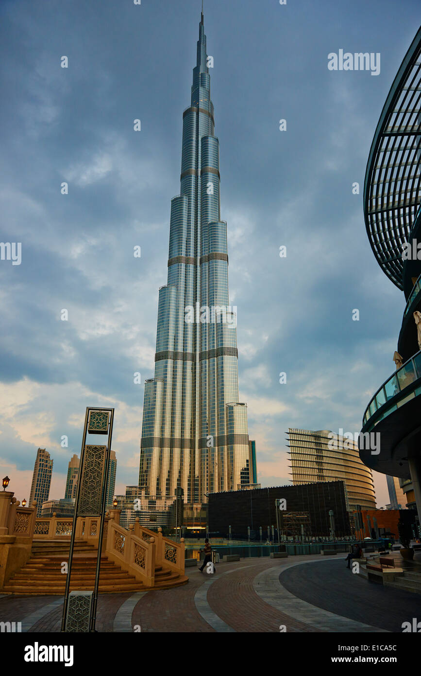 Emirati Arabi Uniti Dubai Burj Khalifa Tower, 828m alta Foto Stock
