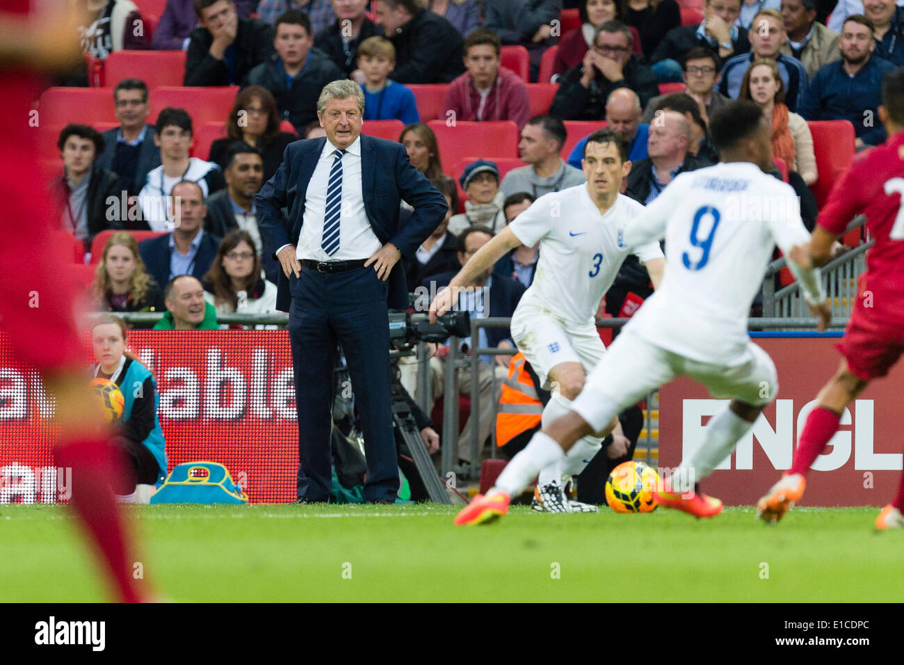 Wembley, Regno Unito. Il 30 maggio 2014. Inghilterra Manager Roy HODGSON guarda su durante la international amichevole tra Inghilterra e Perù allo Stadio di Wembley. Credito: Azione Sport Plus/Alamy Live News Foto Stock