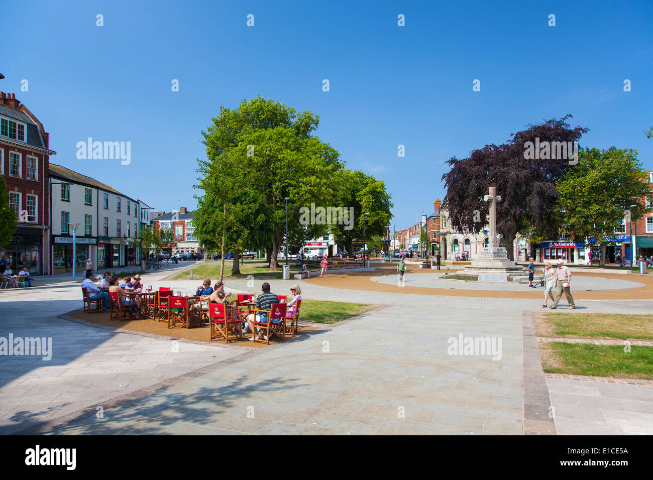Il trefolo, Exmouth, Devon, Inghilterra, Regno Unito pubblica spazio aperto Foto Stock