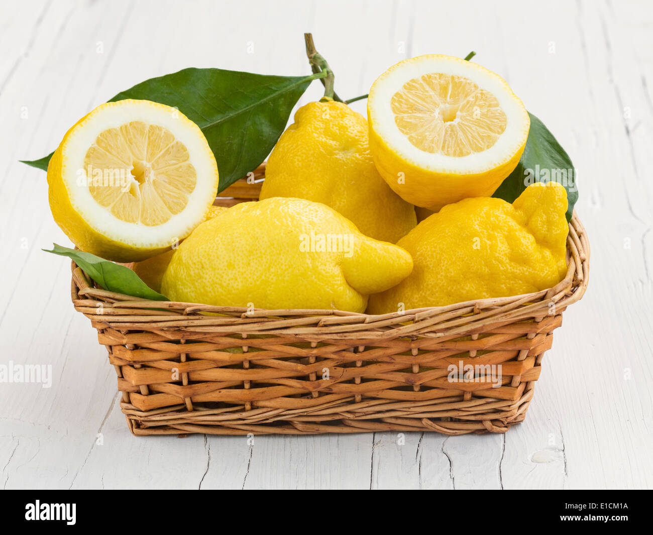 I limoni di Sorrento e Costiera amalfitana Foto Stock