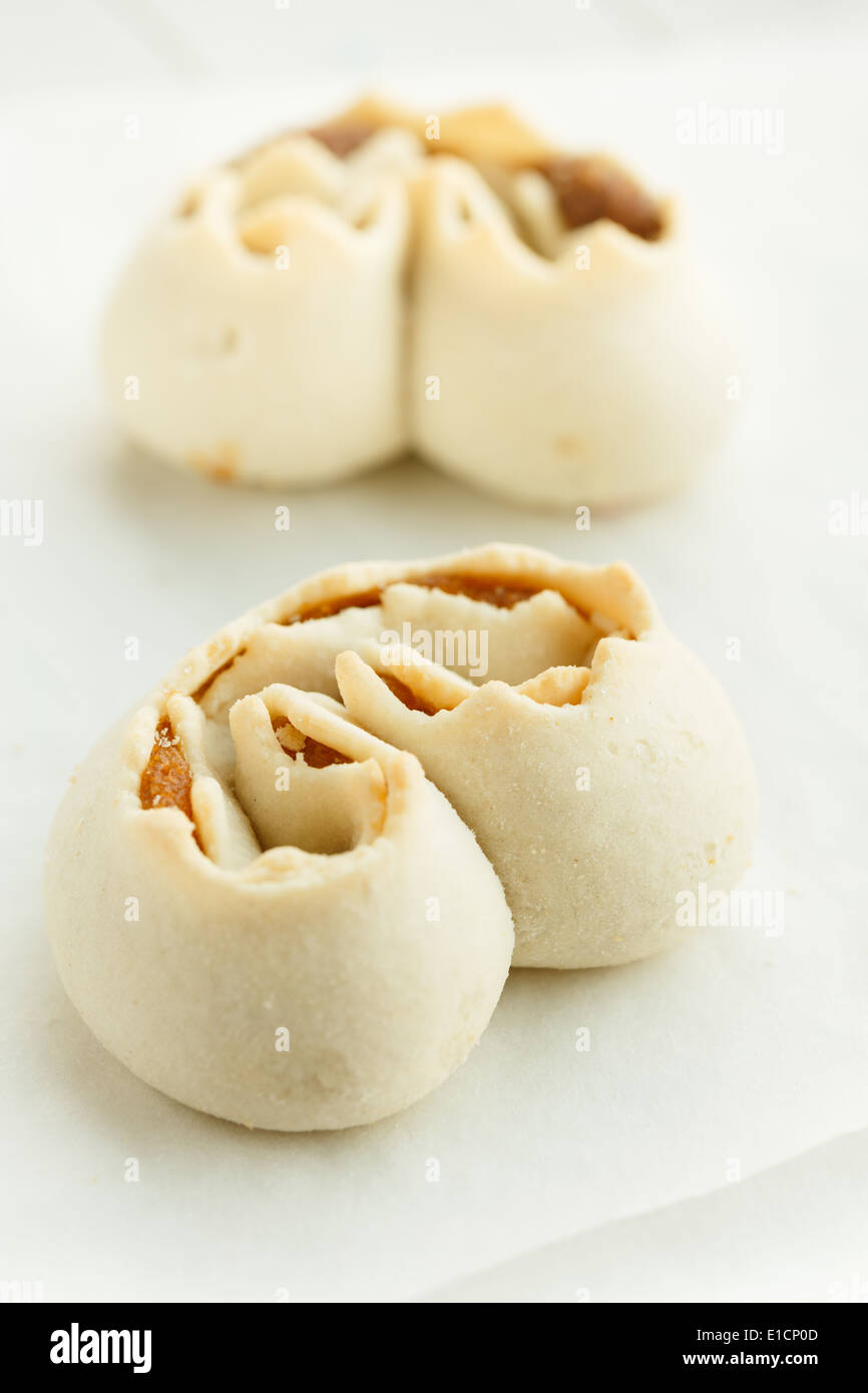 Tilicas, dolci tipici della Sardegna, Italia Foto Stock