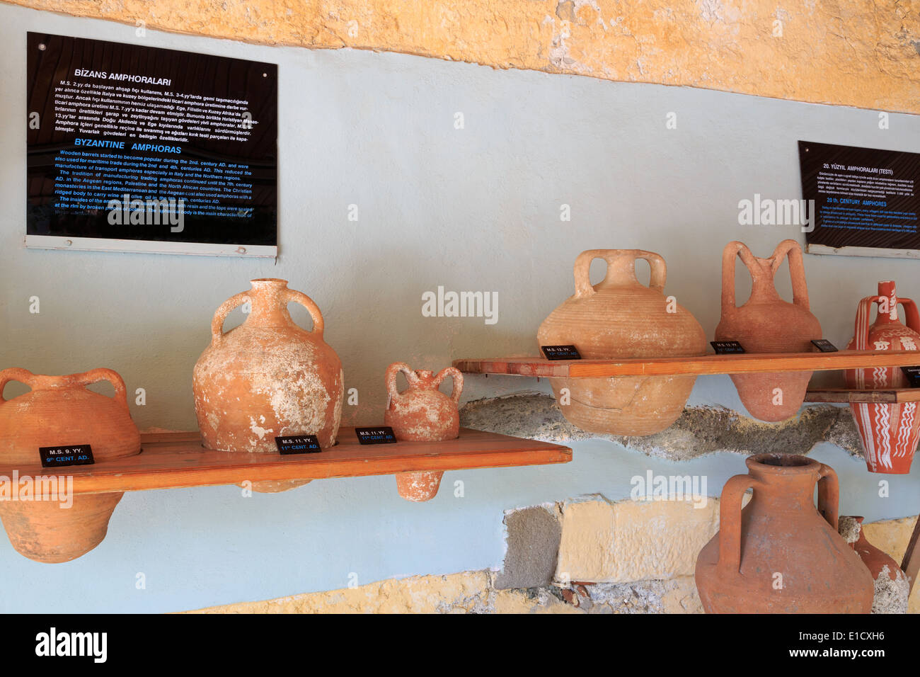 Archeologia subacquea Museum, il Castello di San Pietro, bodrum, Turchia, Mediterranea Foto Stock
