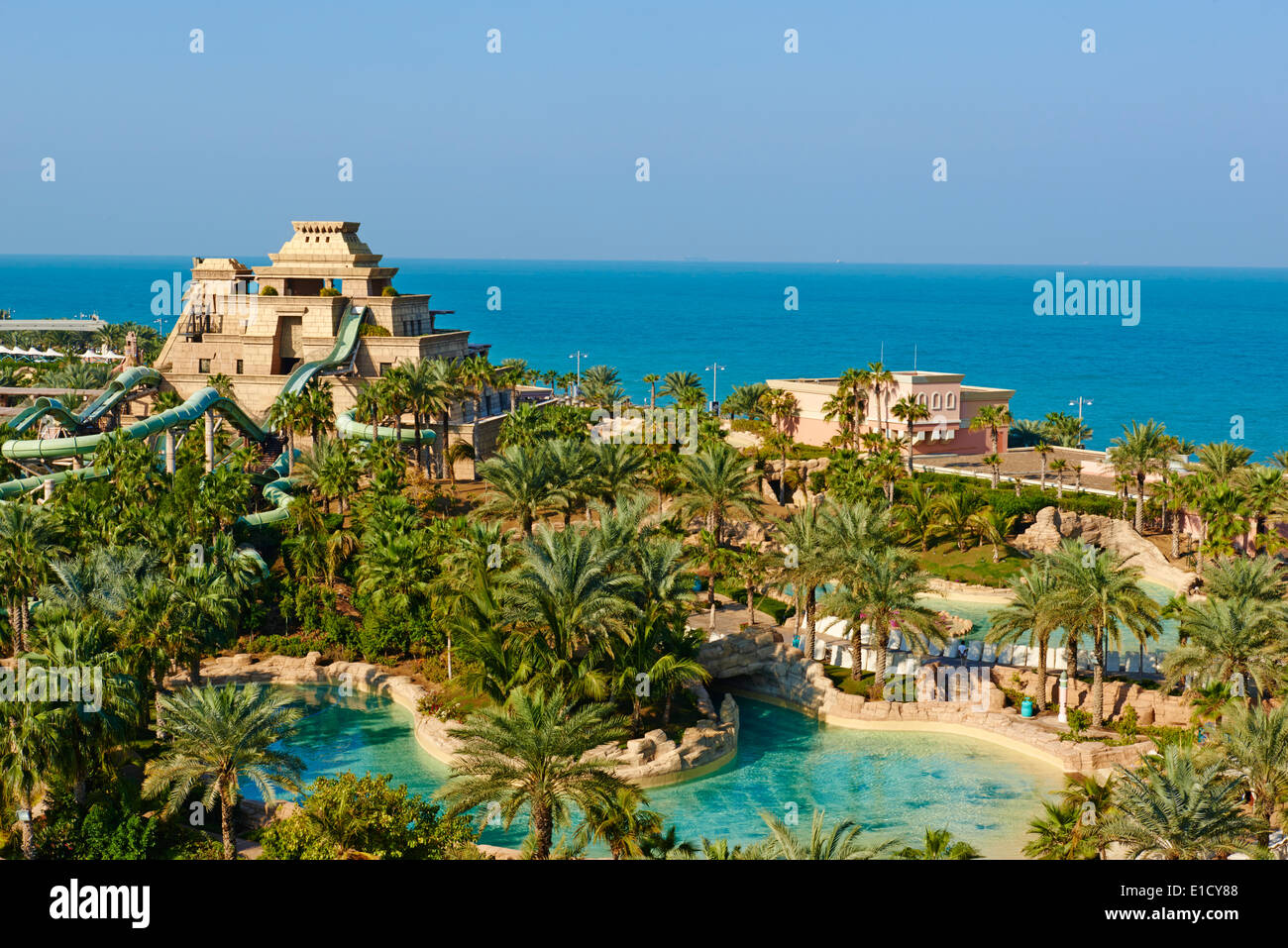 Emirati Arabi Uniti, Dubai, Marina Dubai, Palm Jumeirah Foto Stock