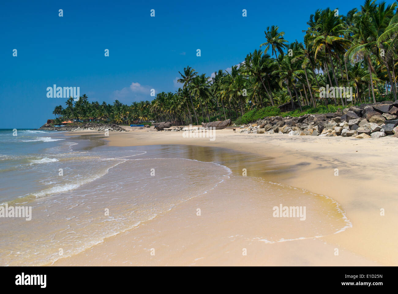 Incredibili spiagge indiano, Varkala. Il Kerala, India Foto Stock