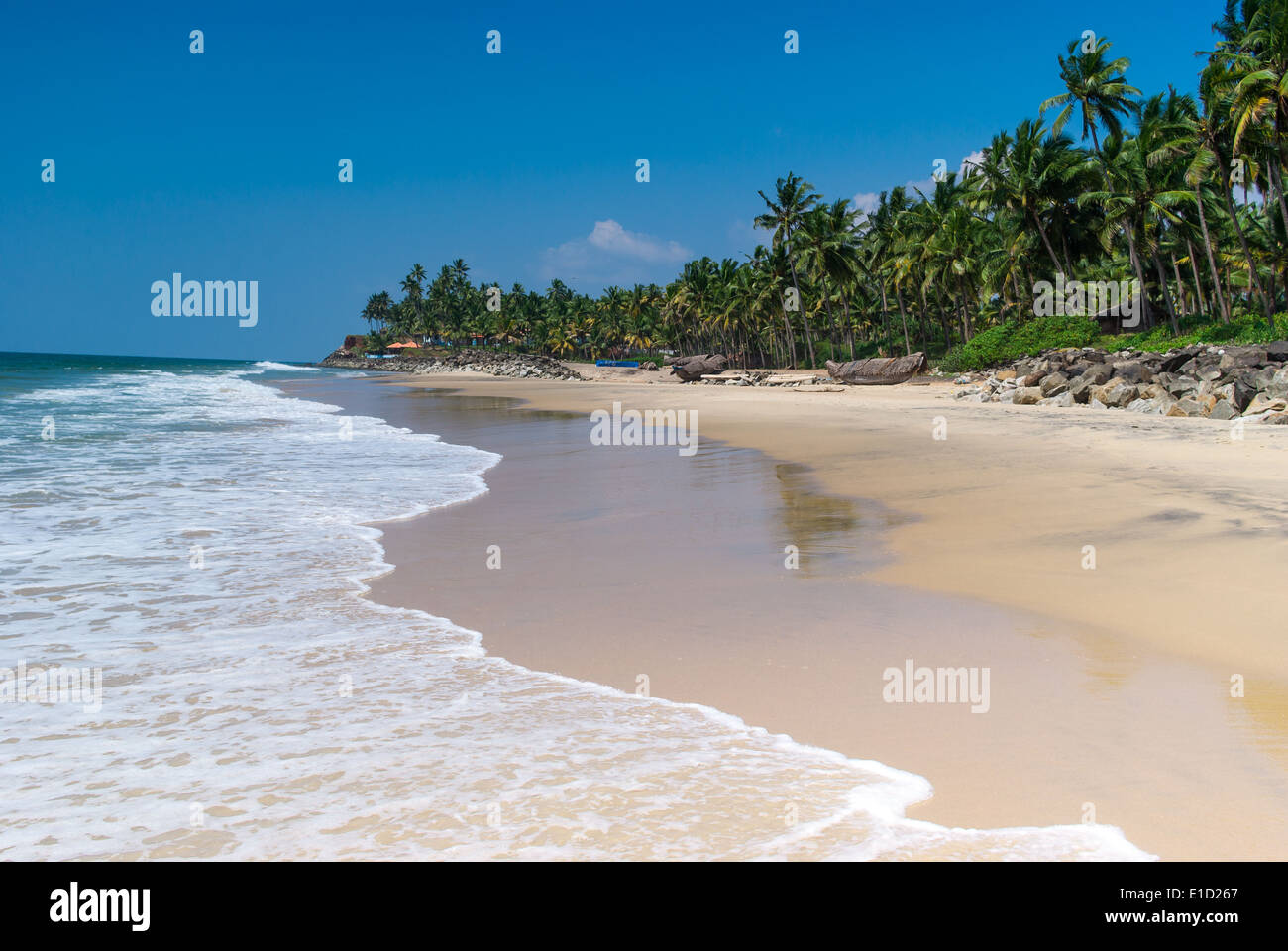Incredibili spiagge indiano, Varkala. Il Kerala, India Foto Stock