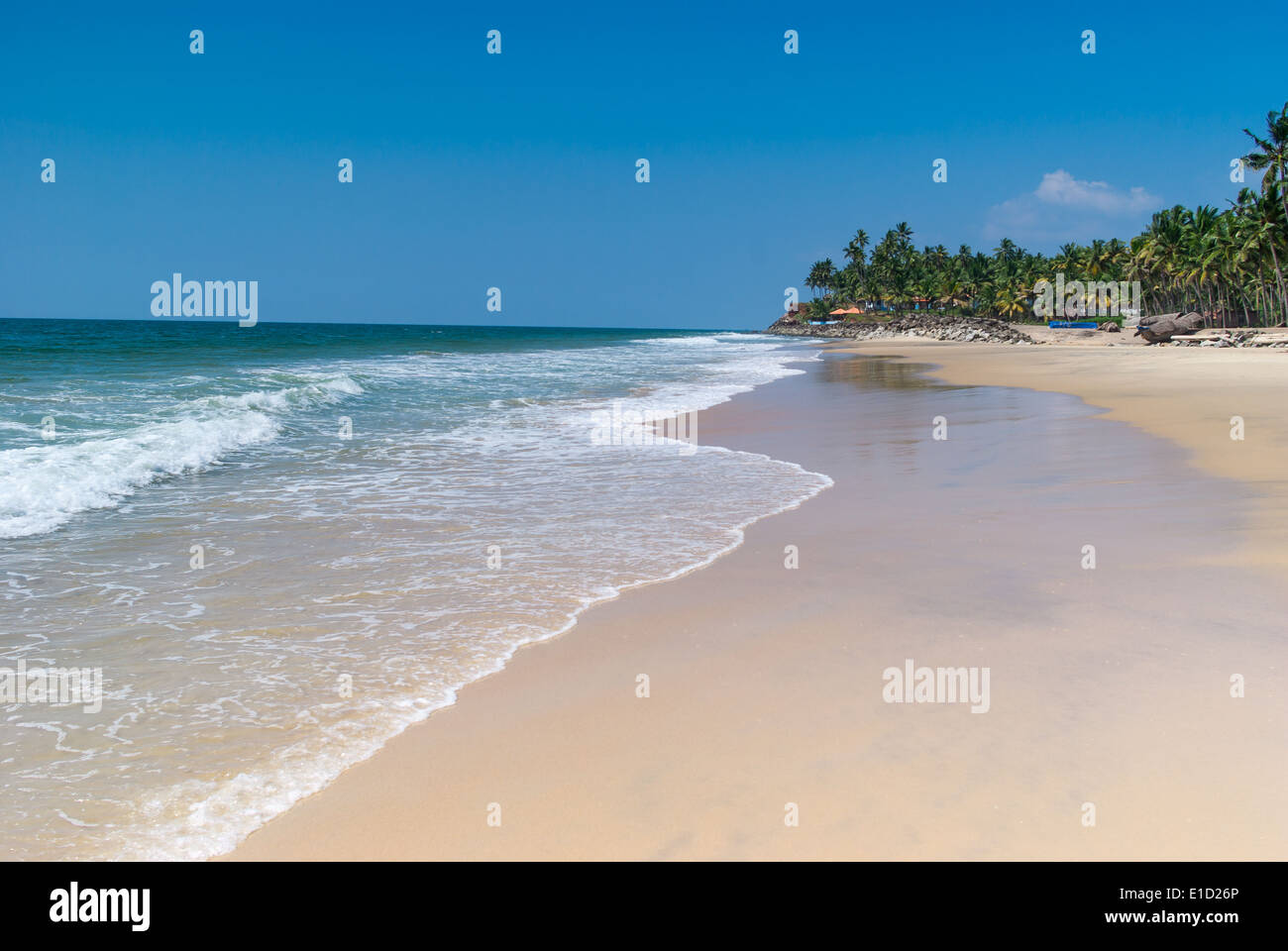 Incredibili spiagge indiano, Varkala. Il Kerala, India Foto Stock
