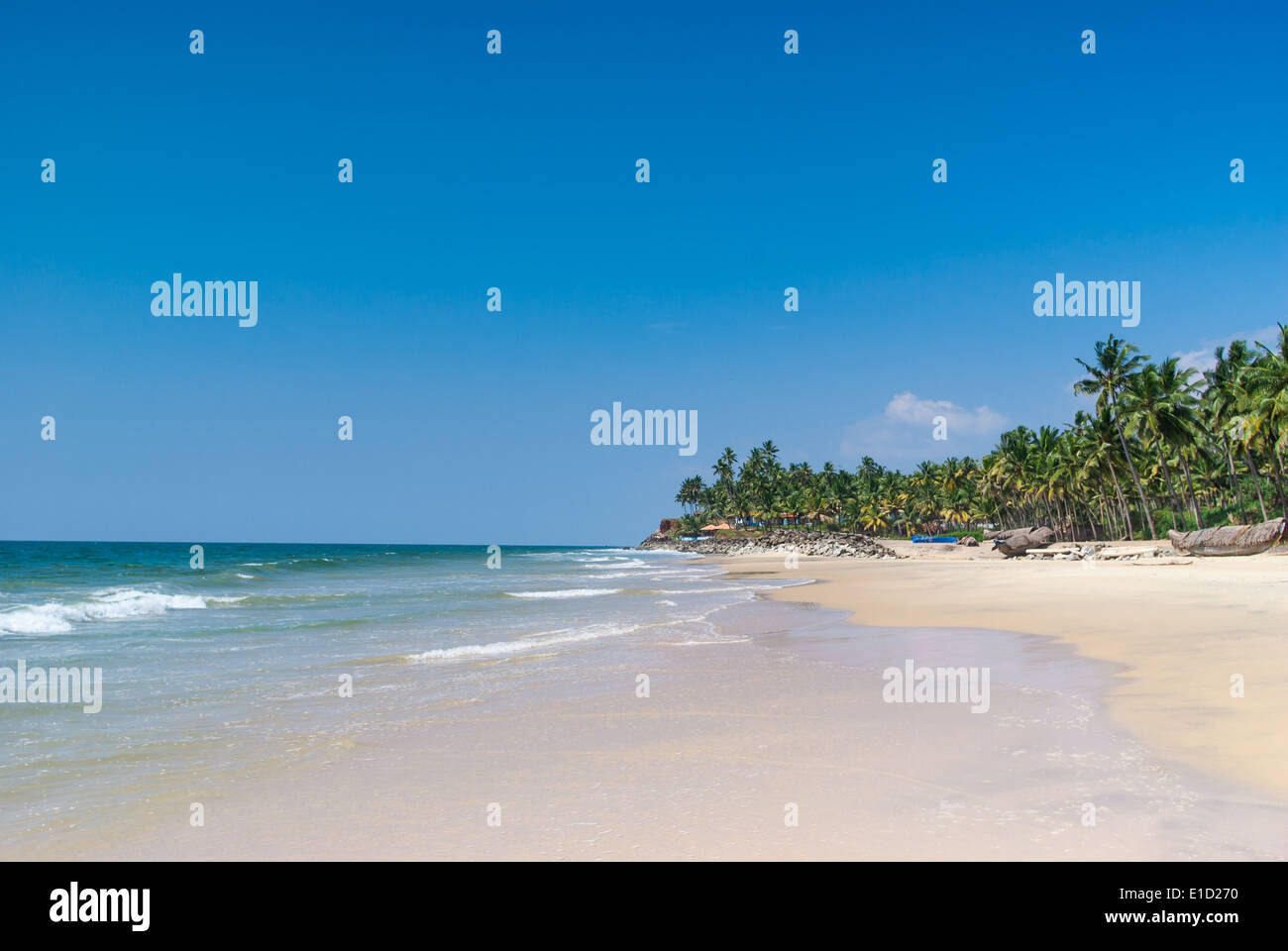 Incredibili spiagge indiano, Varkala. Il Kerala, India Foto Stock