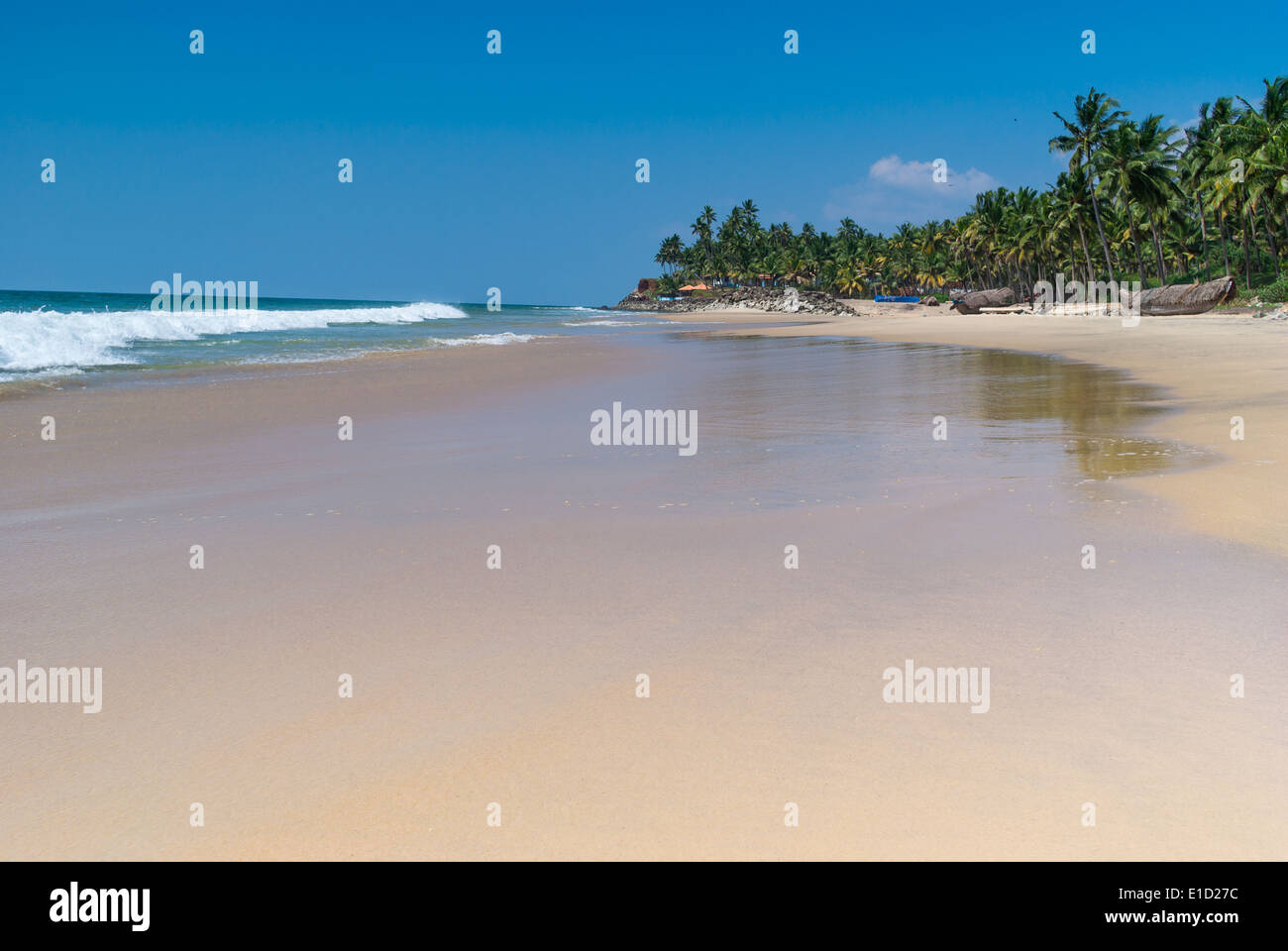 Incredibili spiagge indiano, Varkala. Il Kerala, India Foto Stock