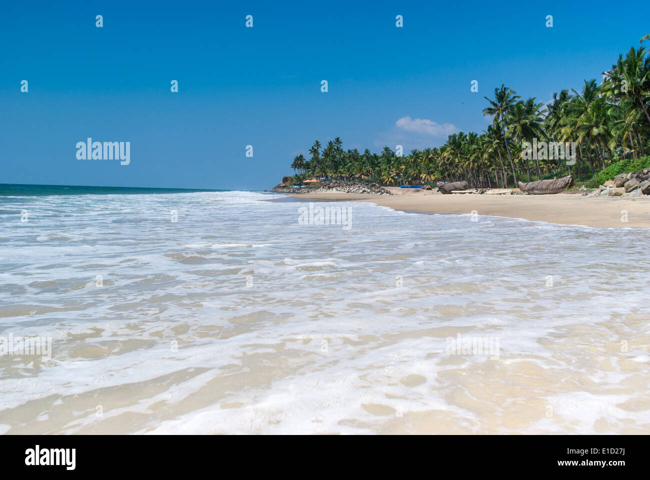 Incredibili spiagge indiano, Varkala. Il Kerala, India Foto Stock