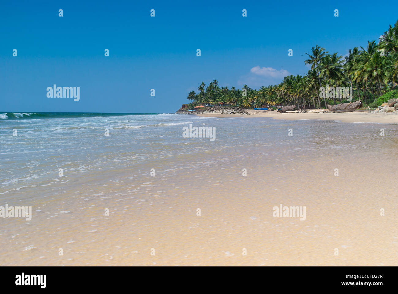Incredibili spiagge indiano, Varkala. Il Kerala, India Foto Stock