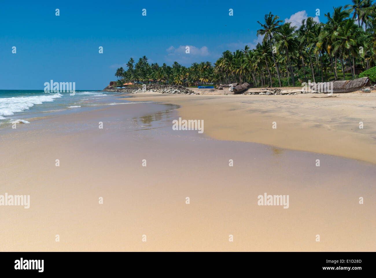 Incredibili spiagge indiano, Varkala. Il Kerala, India Foto Stock