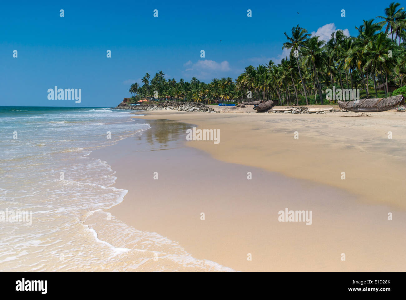 Incredibili spiagge indiano, Varkala. Il Kerala, India Foto Stock