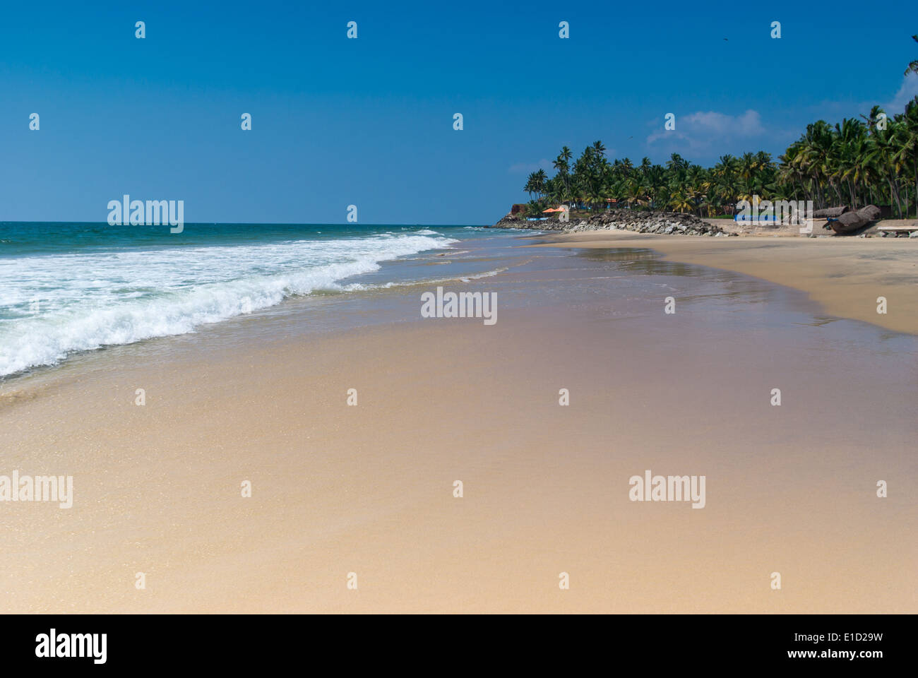 Incredibili spiagge indiano, Varkala. Il Kerala, India Foto Stock