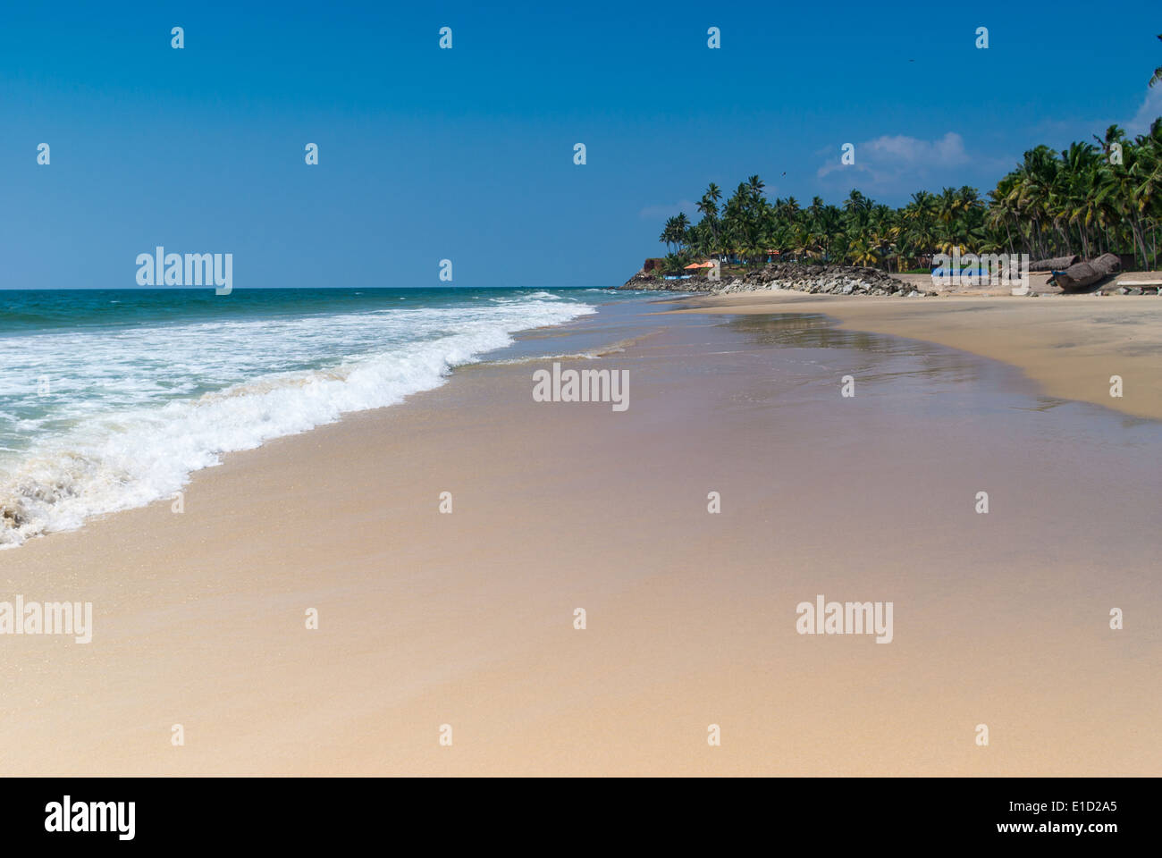 Incredibili spiagge indiano, Varkala. Il Kerala, India Foto Stock