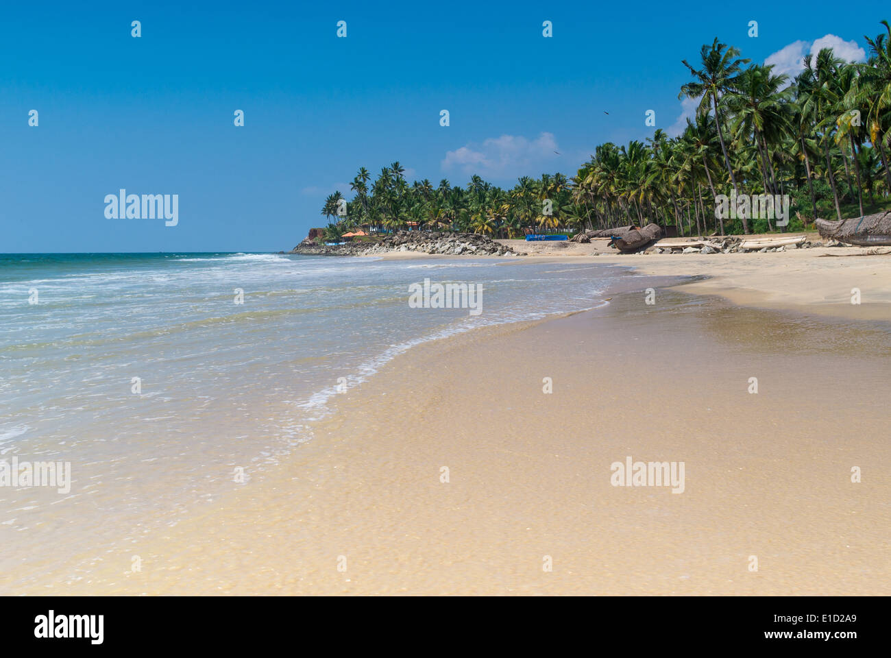 Incredibili spiagge indiano, Varkala. Il Kerala, India Foto Stock