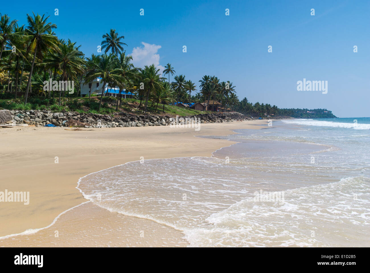 Incredibili spiagge indiano, Varkala. Il Kerala, India Foto Stock