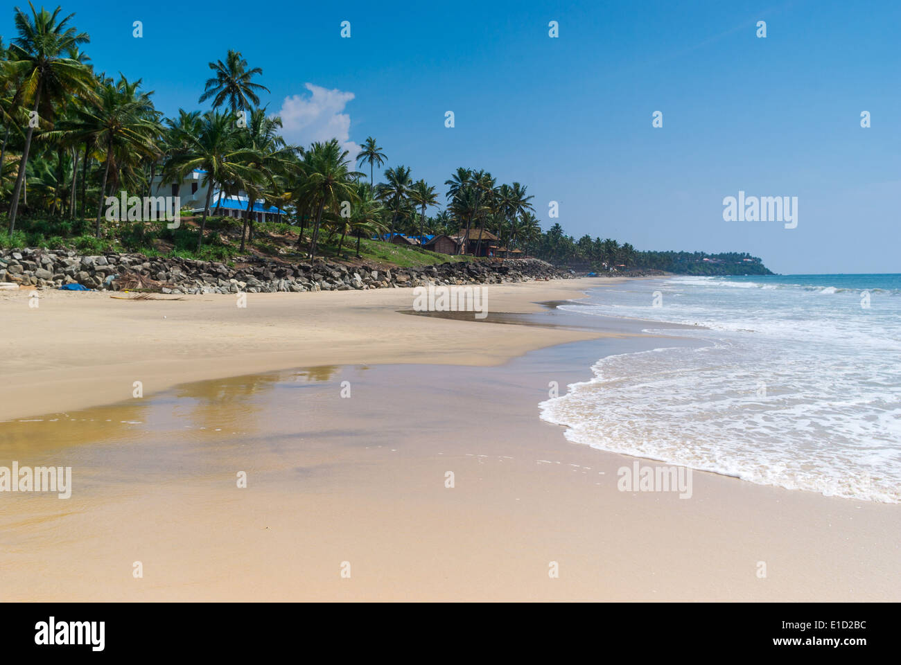 Incredibili spiagge indiano, Varkala. Il Kerala, India Foto Stock