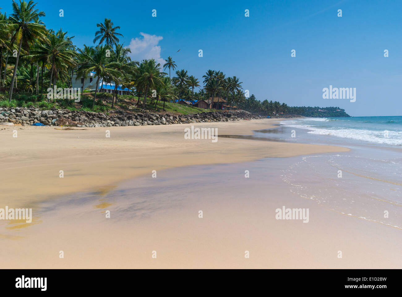 Incredibili spiagge indiano, Varkala. Il Kerala, India Foto Stock