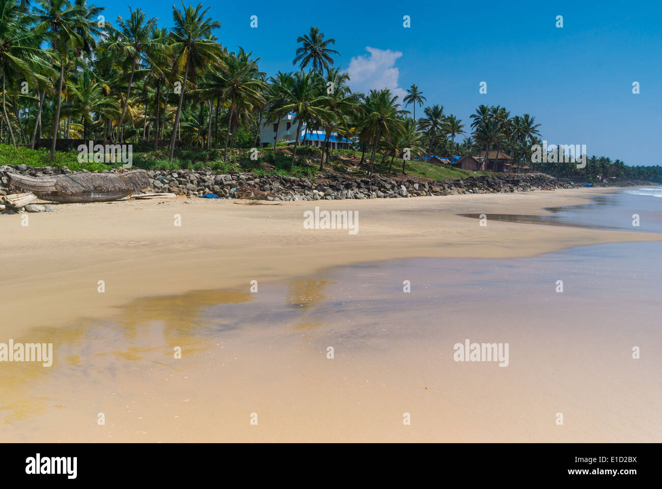 Incredibili spiagge indiano, Varkala. Il Kerala, India Foto Stock