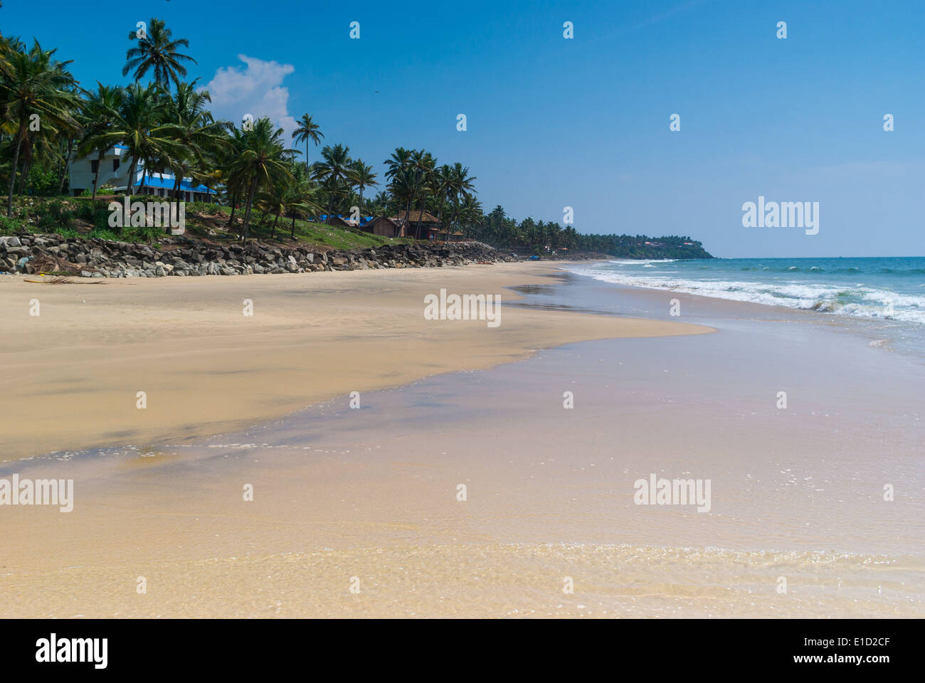 Incredibili spiagge indiano, Varkala. Il Kerala, India Foto Stock