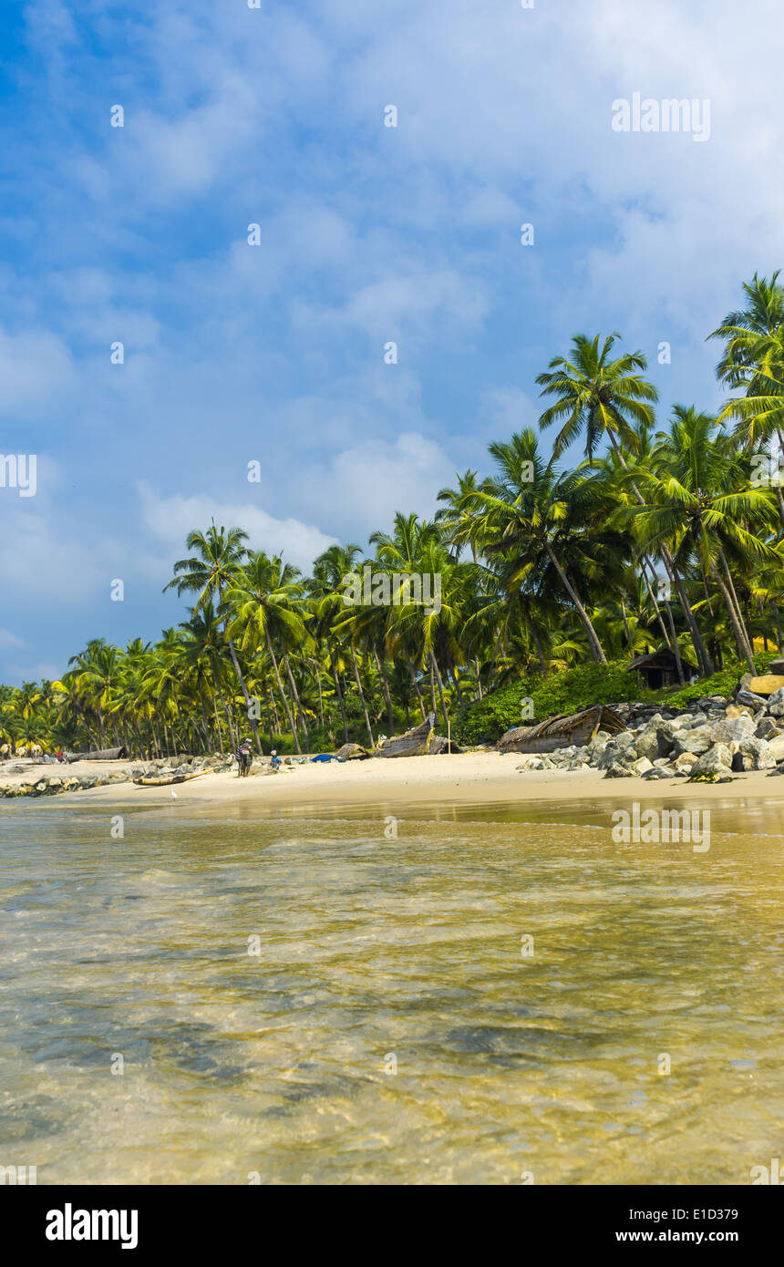 Incredibili spiagge indiano, Varkala. Il Kerala, India Foto Stock