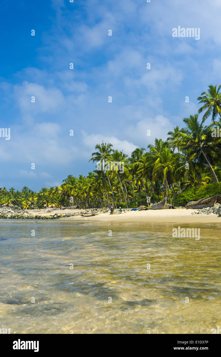 Incredibili spiagge indiano, Varkala. Il Kerala, India Foto Stock