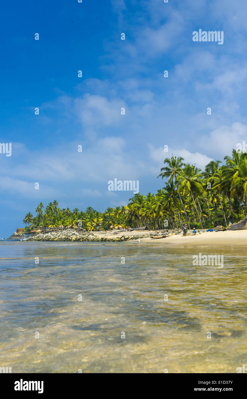 Incredibili spiagge indiano, Varkala. Il Kerala, India Foto Stock
