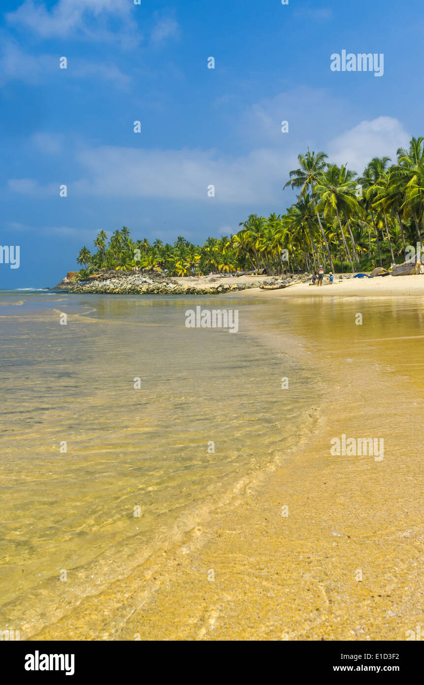 Incredibili spiagge indiano, Varkala. Il Kerala, India Foto Stock