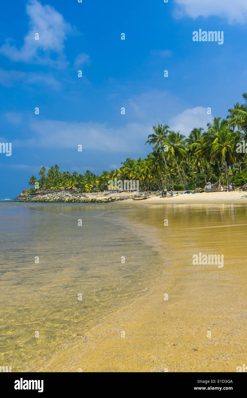 Incredibili spiagge indiano, Varkala. Il Kerala, India Foto Stock